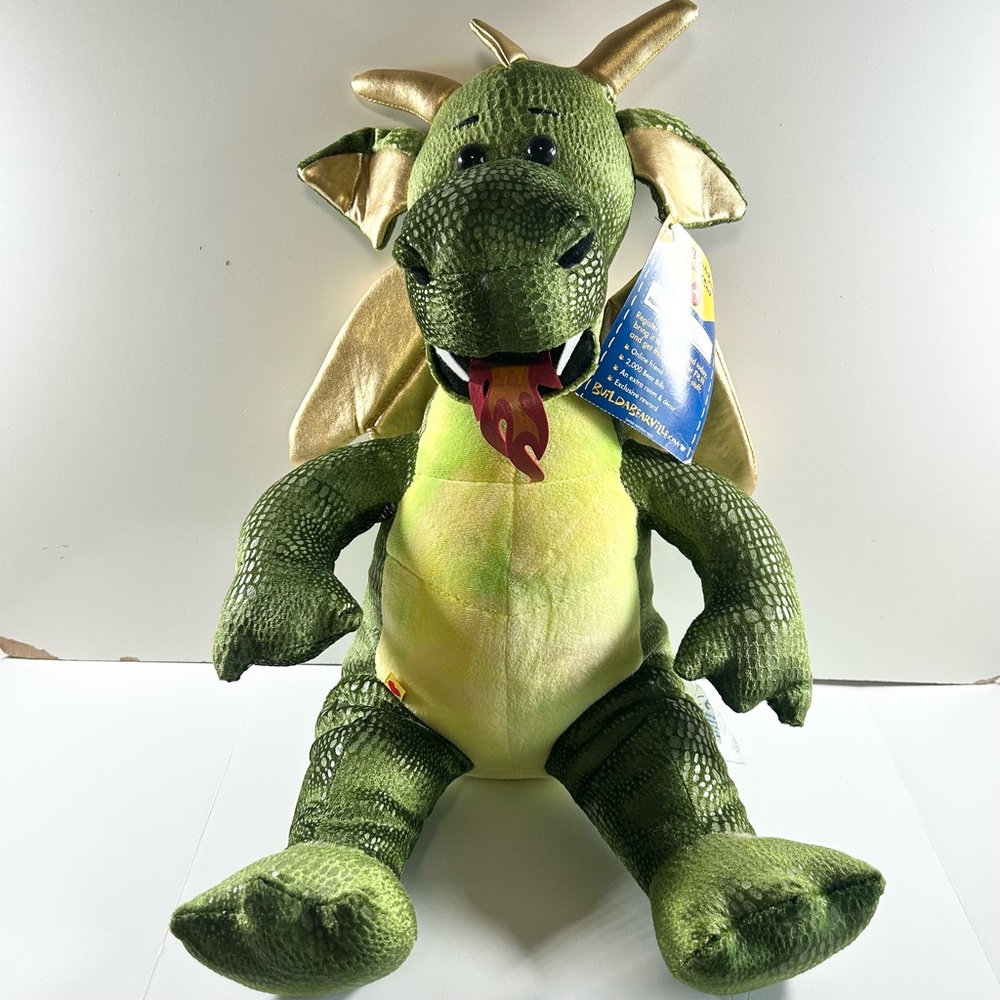 Build a Bear Workshop Fire Breathing Enchanted Dragon Stuffed Animal BABW Toy